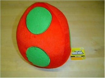 Yoshiägg Mjukisdjur från spelet Super Mario World Röd/Grön *NYTT*