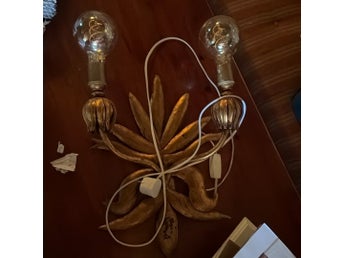 Vintage vägglampa Hans Kögl-stil
