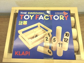 Nummerkubb utomhusspel.