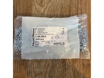 Fjäderbrickor 3.1x6.2x0.8 - 1000 st