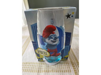 Smurf glas I förpackning
