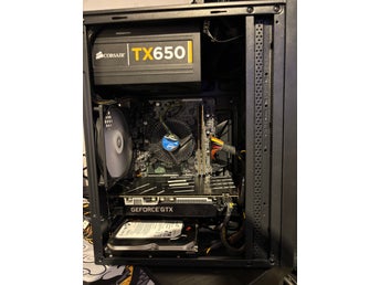 Stationär dator med Intel Core i5-7400, GTX 1660 6GB och 16GB RAM