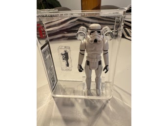 Star Wars Stormtrooper actionfigur ”Hard Torso” 1977 UKG-graderad