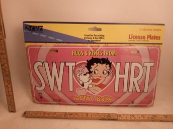 betty boop swt hrt licens plate 15cm*30cm 12042