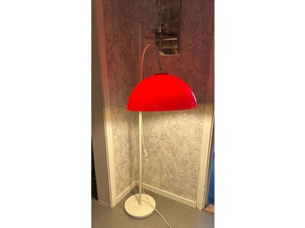 Golvlampa, 1960 tal, Orange, Retro, äldre