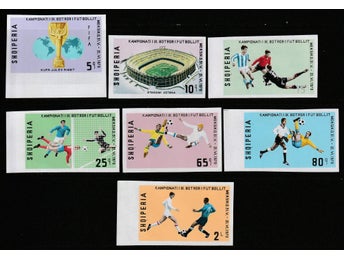 ALBANIEN 1970, VM i fotboll Mexiko, operforerade