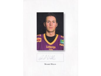 Autograf Rickard Wallin Färjestads BK - ishockey
