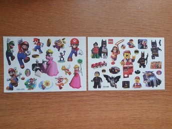Tatueringar 2 ark blandade Mario
