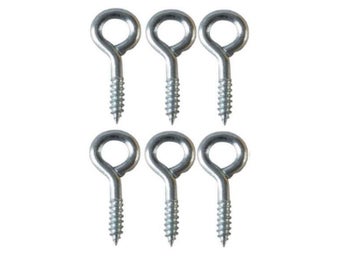 Skruvögla 33 mm elförzinkad 6-pack