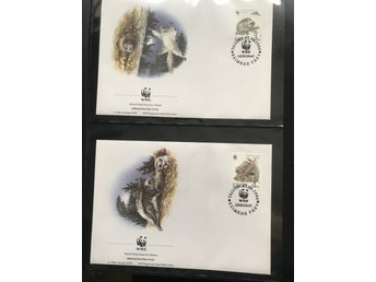 WWF Estonia 1994 Ordinary flying squirrel Set of 4 FDC