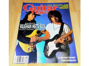 Guitar Player Feb. 1990 - Jeff Beck & Stevie Ray Vaughan, Rickenbacker