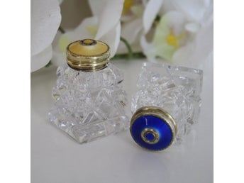 * Salt & pepparkar * Sterling silver - emalj / David Andersen Norway