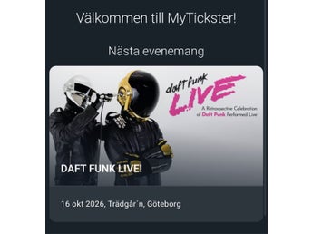 Biljett till Daft Funk Live! 16 okt 2026, Trädgår'n, Göteborg