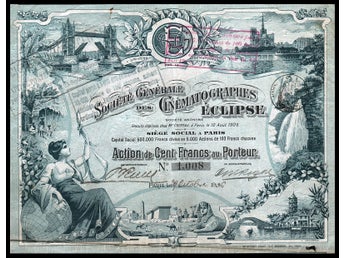 1906 Paris, France: Societe Generale des Cinematographes Eclipse