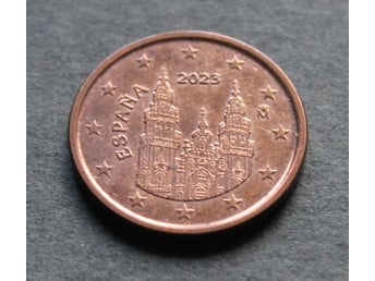 SPANIEN - 2 Euro Cent 2023 - Kopparpläterat stål - KM 1045