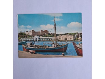 Vykort Grekland Rhodos Hamn