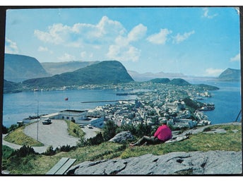 Norge Postkort. Ålesund, Utsikt från Aksla.