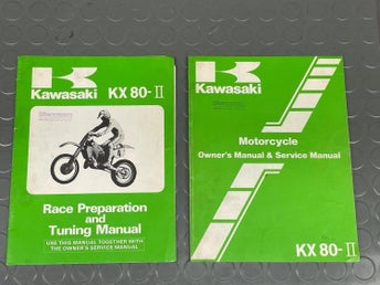 Kawasaki KX80 KX 80 Owners Service Manual Race preparation KX80-II