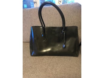 Furla Väska Lackläder Läder Mossgrön