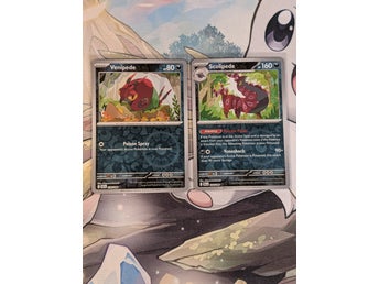 Pokemon Black Bolt - Venipede [Reverse] #54 & Whirlipede [Reverse] #55