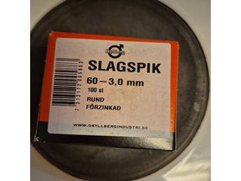 Slagspik 60-3,0 mm, rund, förzinkad