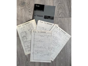 ICOM IC-R9000 Instruction Manual med kopplingsscheman