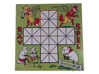 MagToys Rävspel Brädspel Vintage Sällskapsspel Stockholm Komplett Spel Retro