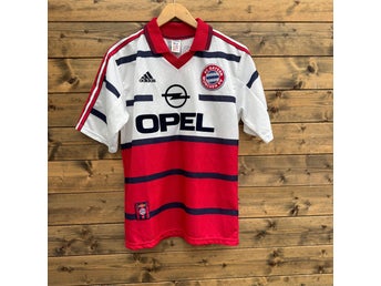 Adidas Bayern München 1998–99 Bortatröja / Herr S / Vit-Röd