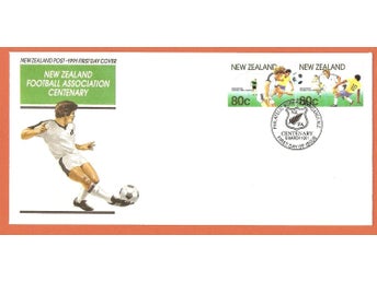 Nya Zealand FDC Fotboll 6.3.1991 vinjett