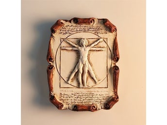 Da Vinci Vitruvian Man Kylskåpsmagnet