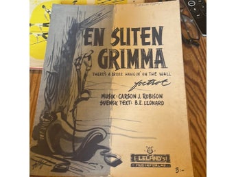 Noter: En Sliten Grimma - There's a Bridle Hangin' on the Wall