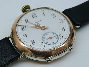 Antik RECTE Schweizisk Armbandsur Silver 800 med 15 Juveler 1895 Urtavla
