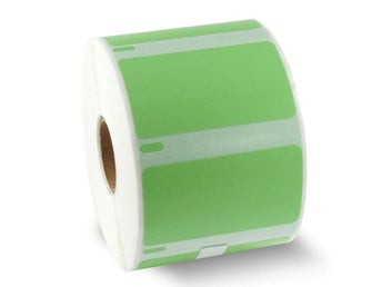 1000st 57x32mm Dymo labelwriter -kompatibla etiketter grön 11354