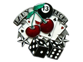 Bältesspänne Lady Luck cherries
