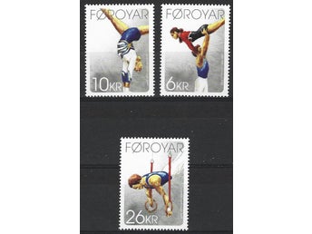 Färöarna 2009 Gymnastik i 100 år 3v Facit 677-79