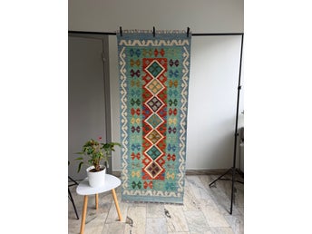 Handvävd Ull kelimmatta 191 x 75 cm