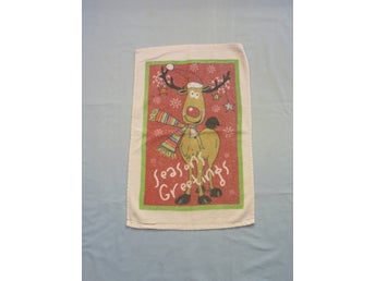 julhandduk, juk, handduk, Rudolf, retro, vintage