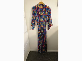 Färgglad lång kimono, klänning, kaftan, morgonr.. (406334661 Färgglad lång kimono, klänning, kaftan, morgonr.. (406334661