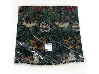 DUBBELSIDIGT KUDDFODRAL - WILLIAM MORRIS - BIRD & ANEMONE - 2
