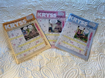 Allas 3 st Nya korsord kryss tidning bilagor korsordsbilagor krysstidningar
