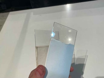2 x transparenta Svetsglas / plastglas i förpackning IE DIN CE