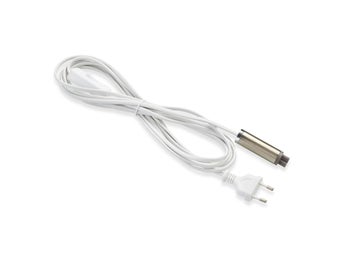 NY Markslöjd Startkabel Expand med Strömbrytare och Kopplingsbox 3m Vit/Stål