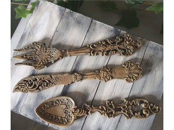 GJUTFORM av vackra bestick! silikonform, gaffel, sked, DIY
