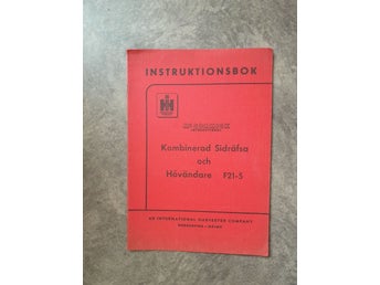 Instruktionsbok Kombinerad Sidräfsa och Hövändare F21-5