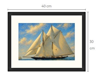 Segelfartyg Art print tavla Limited Edition #reapåtradera