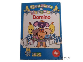 Alga Bananas In Pyjamas Domino Vintage Spel Bananer i Pyjamas 1997 Retro 90-tal