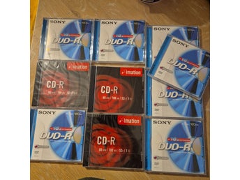 Blandade CD-R och DVD-R skivor