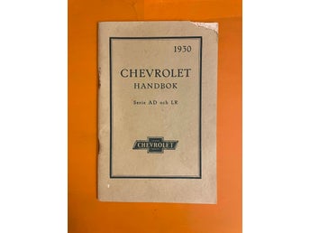 Chevrolet handbok serie AD och LR 1930