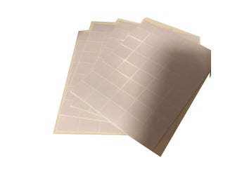 10 ark prislappar med klister 16x22 mm loppis butik