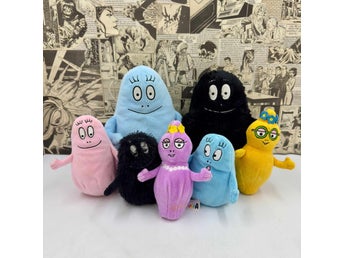 Barbapapa mjukisar 7st, stora och små - Barbamama, Barbaflink m.fl.